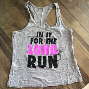 “In it for the long run” gym top